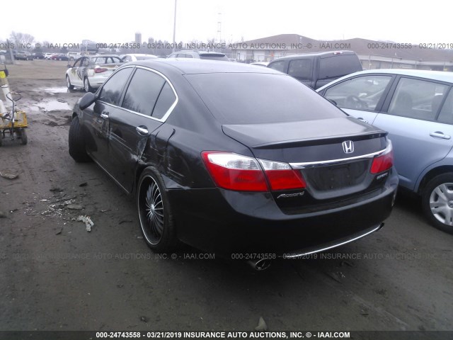 1HGCR2F59FA118425 - 2015 HONDA ACCORD SPORT შავი ფოტო 3