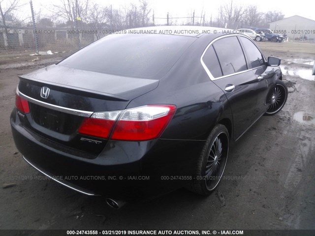 1HGCR2F59FA118425 - 2015 HONDA ACCORD SPORT შავი ფოტო 4
