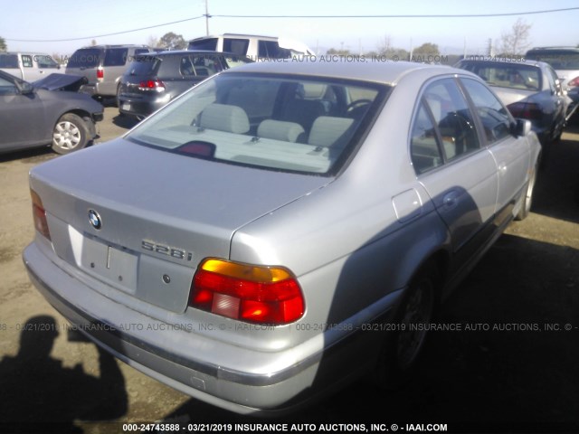 WBADM6344YGU08931 - 2000 BMW 528 I AUTOMATIC Күміс фото 4