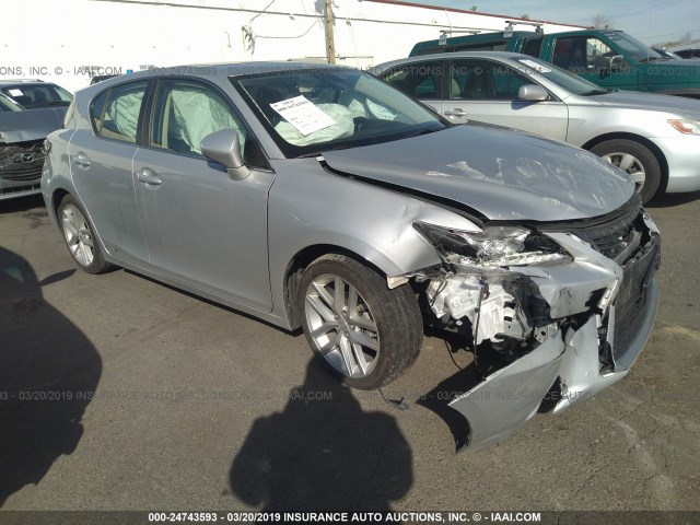 JTHKD5BH0F2233708 - 2015 LEXUS CT 200 SILVER photo 1