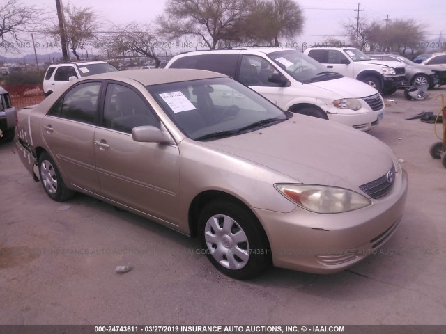 4T1BE32K52U106932 - 2002 TOYOTA CAMRY LE/XLE/SE GOLD photo 1