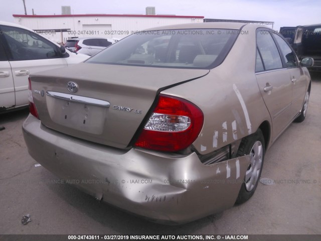 4T1BE32K52U106932 - 2002 TOYOTA CAMRY LE/XLE/SE GOLD photo 6