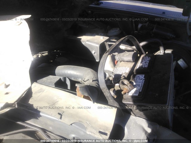 1FTYR10C0WUA67496 - 1998 FORD RANGER GRAY photo 10