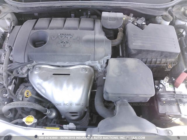 4T1BF3EK8BU652911 - 2011 TOYOTA CAMRY SE/LE/XLE GRAY photo 10