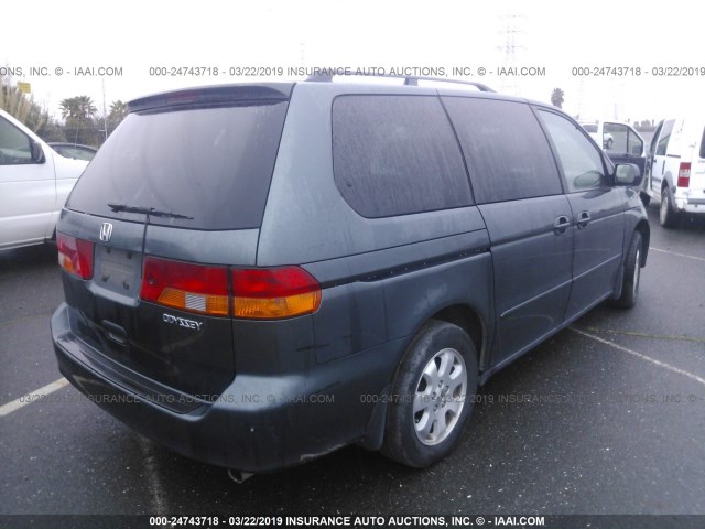 5FNRL18913B089476 - 2003 HONDA ODYSSEY EXL GRAY photo 4