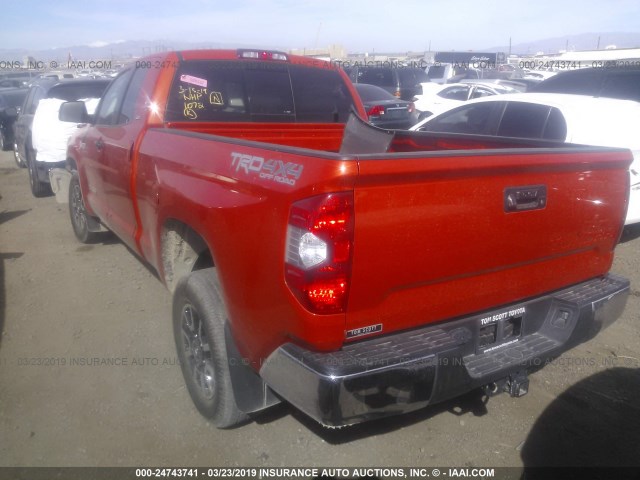 5TFUY5F16GX573543 - 2016 TOYOTA TUNDRA DOUBLE CAB SR/SR5 ORANGE photo 3