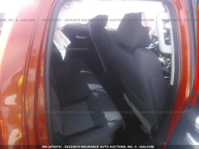 5TFUY5F16GX573543 - 2016 TOYOTA TUNDRA DOUBLE CAB SR/SR5 ORANGE photo 8