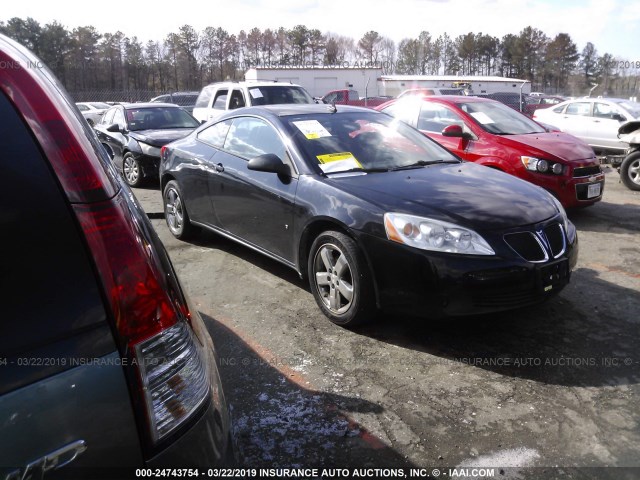 1G2ZH17N284145718 - 2008 PONTIAC G6 GT BLACK photo 1