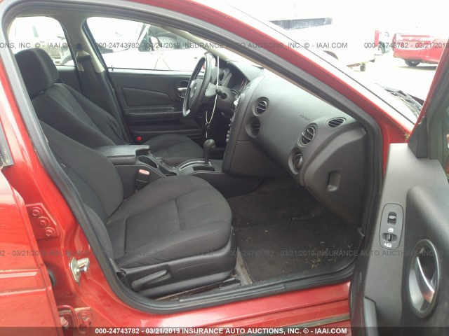 2G2WP552X81173199 - 2008 PONTIAC GRAND PRIX RED photo 5