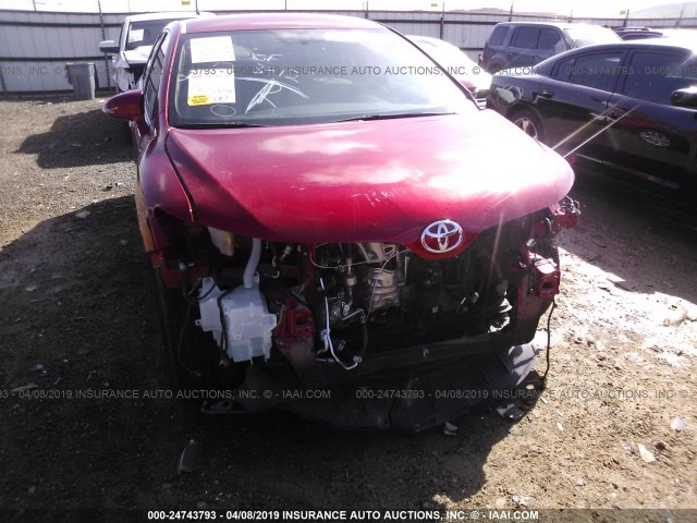 4T3ZA3BB1FU095340 - 2015 TOYOTA VENZA LE/XLE RED photo 6