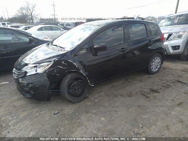 3N1CE2CP3FL384132 - 2015 NISSAN VERSA NOTE S/S PLUS/SV/SL/SR BLACK photo 2