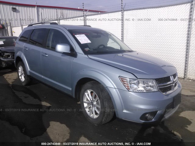 3C4PDCBG4DT668794 - 2013 DODGE JOURNEY SXT BLUE photo 1