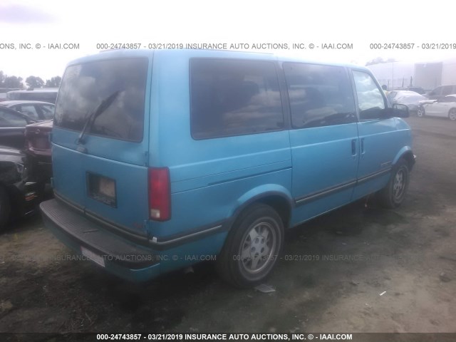 1GNDM19W7RB246734 - 1994 CHEVROLET ASTRO BLUE photo 4