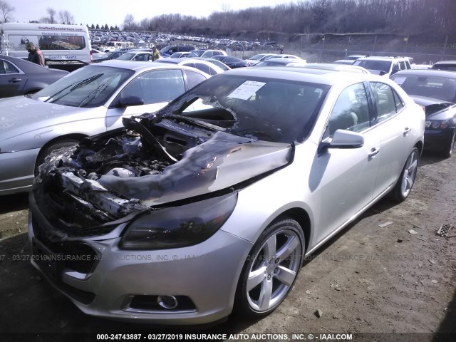 1G11G5SX9FF111068 - 2015 CHEVROLET MALIBU LTZ GOLD photo 2