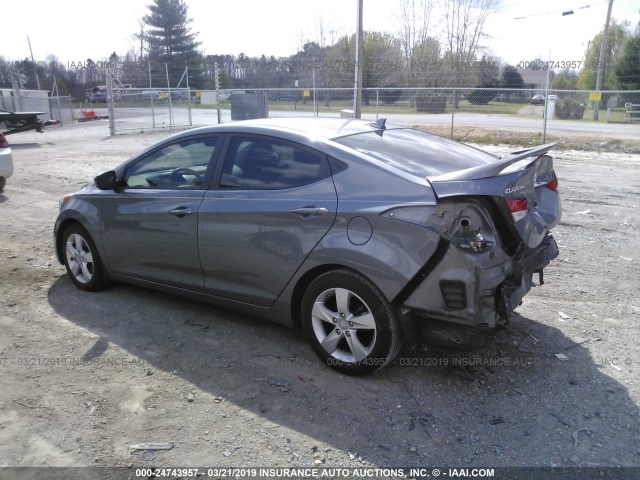 5NPDH4AE7DH275952 - 2013 HYUNDAI ELANTRA GLS/LIMITED GRAY photo 3