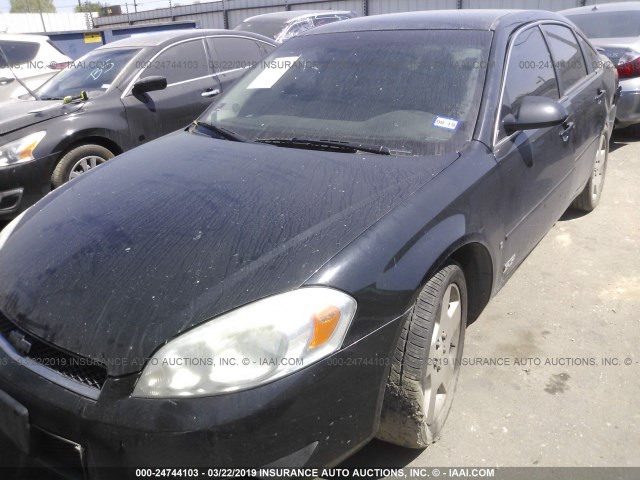 2G1WD58C179411006 - 2007 CHEVROLET IMPALA SUPER SPORT BLACK photo 2