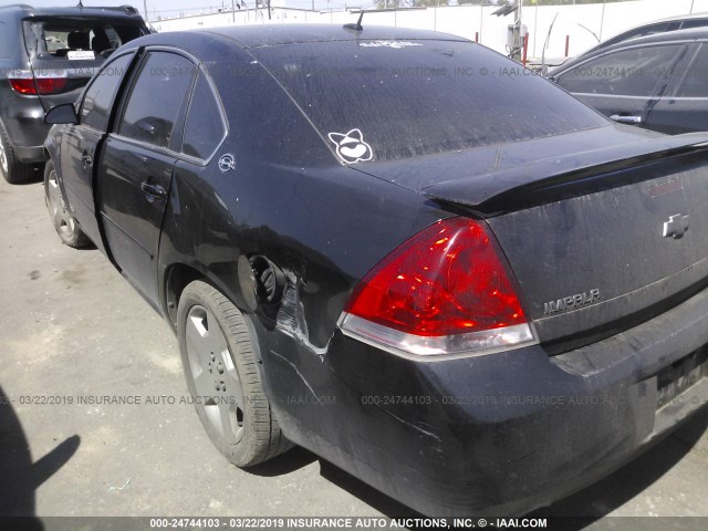 2G1WD58C179411006 - 2007 CHEVROLET IMPALA SUPER SPORT BLACK photo 3