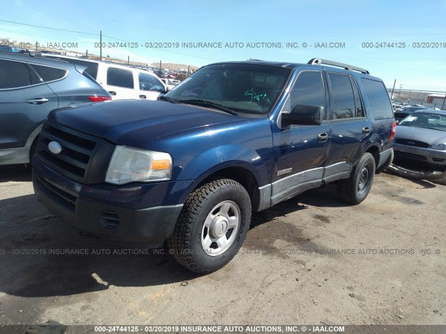 1FMFU16537LA65128 - 2007 FORD EXPEDITION XLT BLUE photo 2