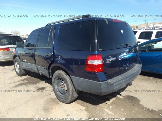 1FMFU16537LA65128 - 2007 FORD EXPEDITION XLT BLUE photo 3