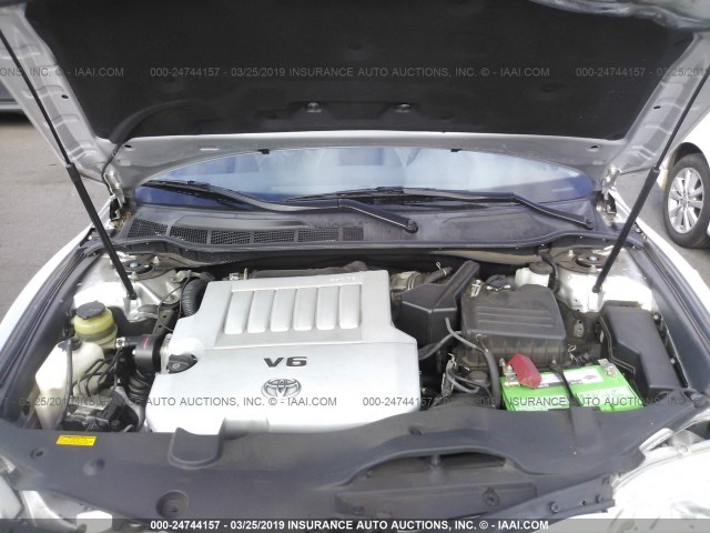 4T1BK3EK3BU623764 - 2011 TOYOTA CAMRY SE/LE/XLE SILVER photo 10