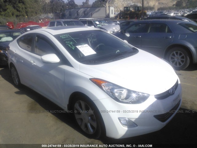 5NPDH4AE0DH431538 - 2013 HYUNDAI ELANTRA GLS/LIMITED WHITE photo 1