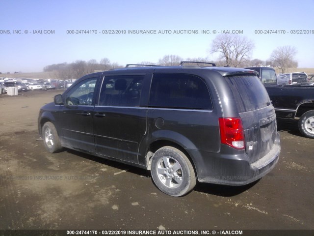 2D4RN5DG8BR660375 - 2011 DODGE GRAND CARAVAN CREW GRAY photo 3