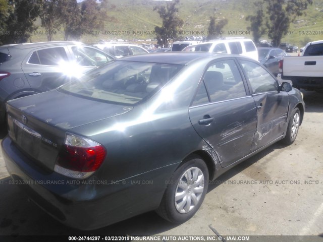 4T1BE32K26U141143 - 2006 TOYOTA CAMRY LE/XLE/SE GREEN photo 4