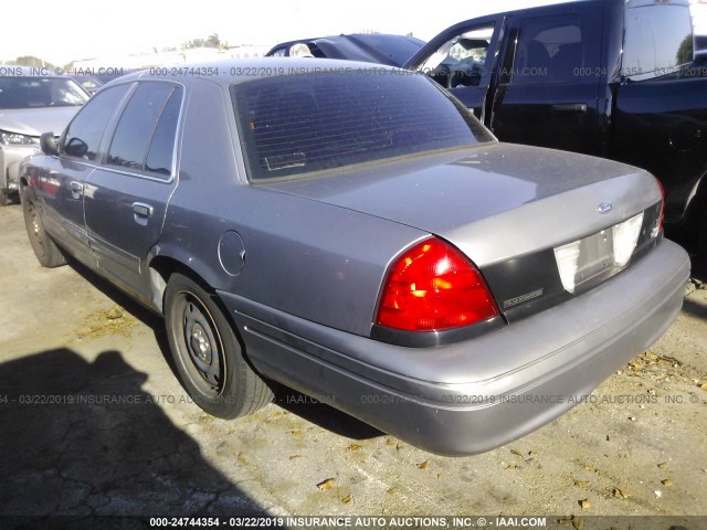 2FAFP71W16X130967 - 2006 FORD CROWN VICTORIA POLICE INTERCEPTOR SILVER photo 3