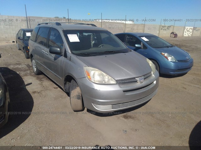 5TDZA23C35S306894 - 2005 TOYOTA SIENNA CE/LE SILVER photo 1