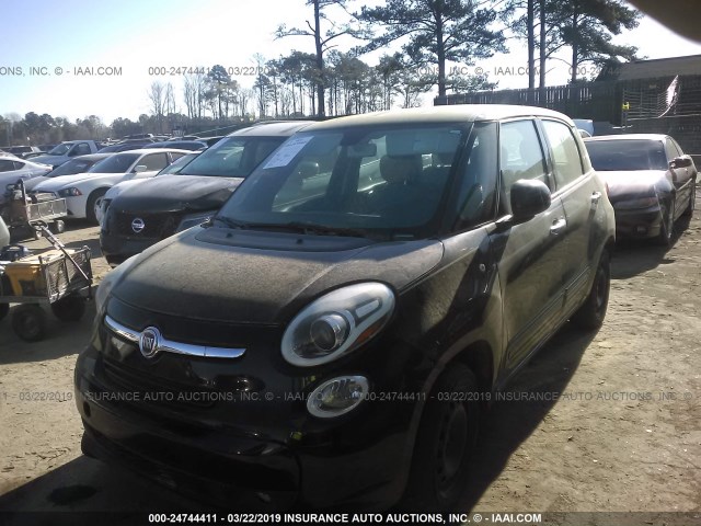 ZFBCFAAH6EZ000208 - 2014 FIAT 500L POP BLACK photo 2