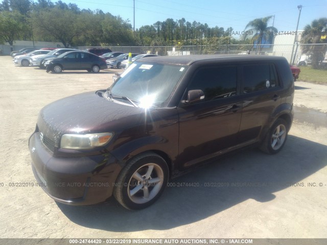 JTLKE50EX81034198 - 2008 TOYOTA SCION XB 紫色 照片 2