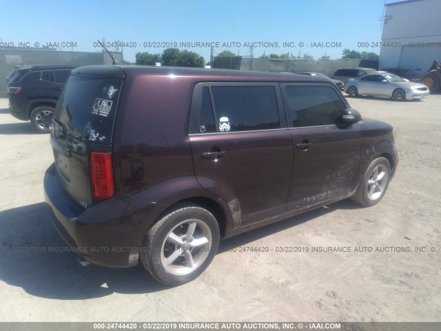 JTLKE50EX81034198 - 2008 TOYOTA SCION XB 紫色 照片 4