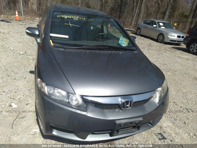 JHMFA36279S005827 - 2009 HONDA CIVIC HYBRID GRAY photo 6