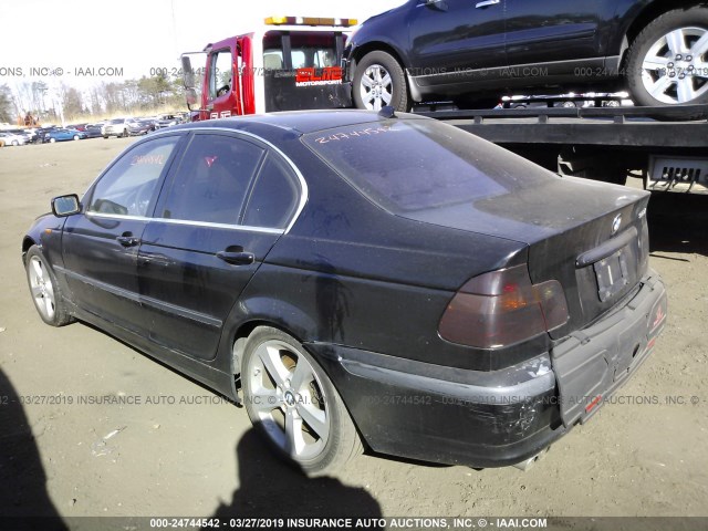 WBAEV53495KM42626 - 2005 BMW 330 I BLACK photo 3