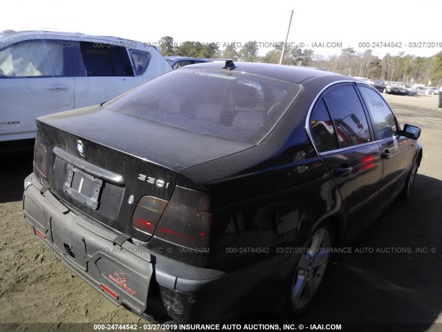 WBAEV53495KM42626 - 2005 BMW 330 I BLACK photo 4