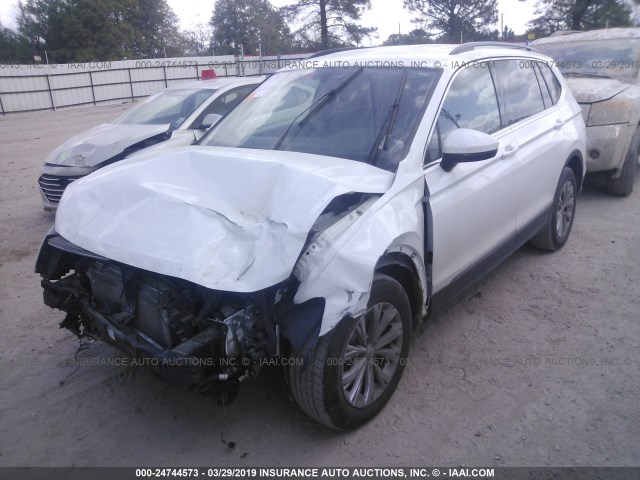 3VV3B7AX4JM055997 - 2018 VOLKSWAGEN TIGUAN SE/SEL WHITE photo 2