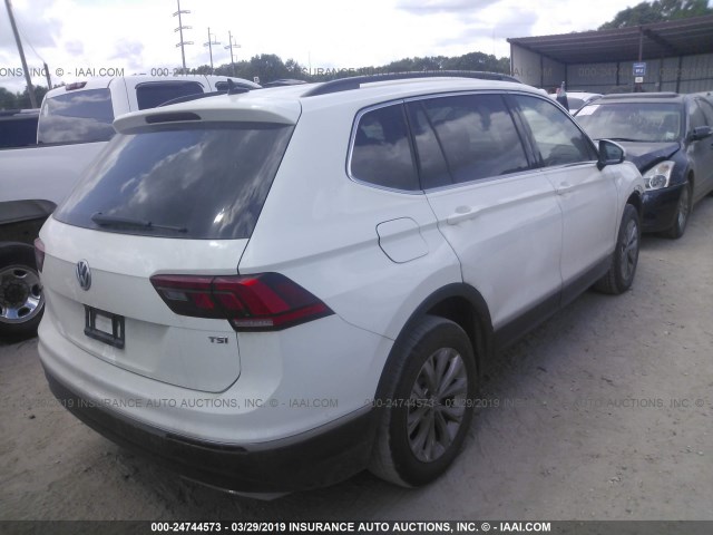 3VV3B7AX4JM055997 - 2018 VOLKSWAGEN TIGUAN SE/SEL WHITE photo 4