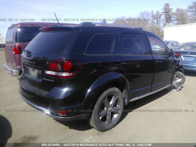 3C4PDDGGXHT515230 - 2017 DODGE JOURNEY CROSSROAD BLACK photo 4