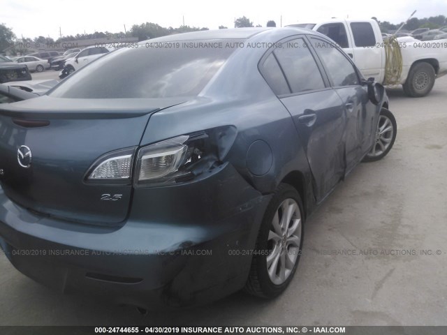 JM1BL1S55A1320148 - 2010 MAZDA 3 S TEAL photo 4