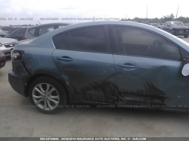 JM1BL1S55A1320148 - 2010 MAZDA 3 S TEAL photo 6