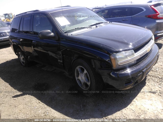 1GNDT13S782165885 - 2008 CHEVROLET TRAILBLAZER LS/LT BLACK photo 1