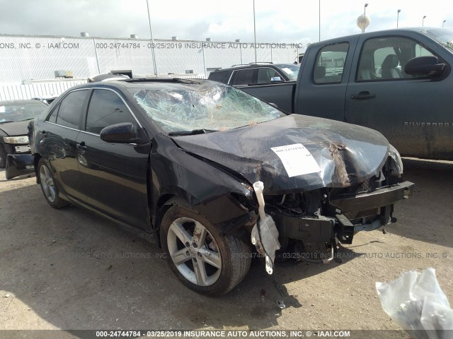 4T1BF1FK1CU527527 - 2012 TOYOTA CAMRY SE/LE/XLE BLUE photo 1