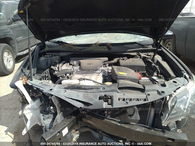 4T1BF1FK1CU527527 - 2012 TOYOTA CAMRY SE/LE/XLE BLUE photo 10