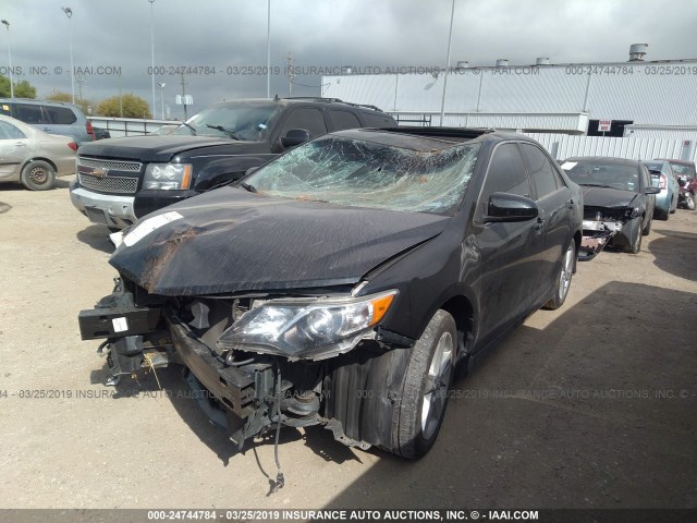 4T1BF1FK1CU527527 - 2012 TOYOTA CAMRY SE/LE/XLE BLUE photo 2