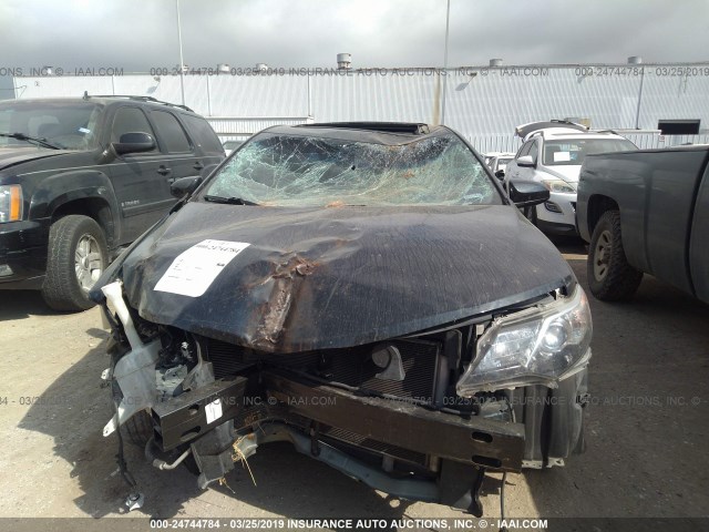 4T1BF1FK1CU527527 - 2012 TOYOTA CAMRY SE/LE/XLE BLUE photo 6