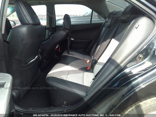 4T1BF1FK1CU527527 - 2012 TOYOTA CAMRY SE/LE/XLE BLUE photo 8