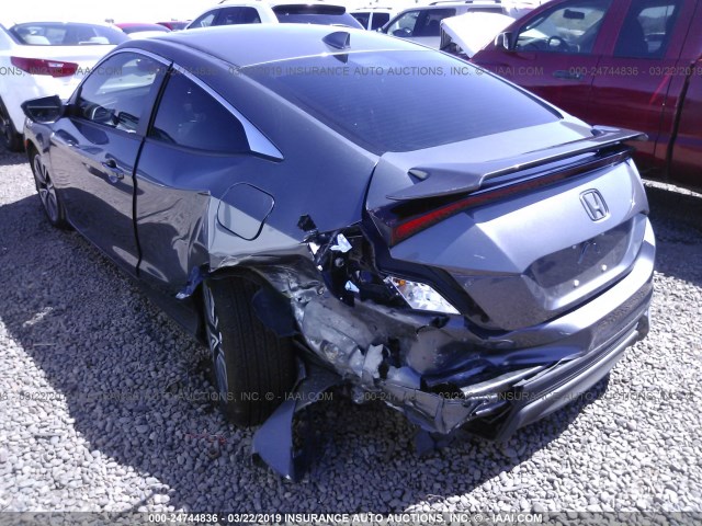 2HGFC3B72JH357126 - 2018 HONDA CIVIC EXL GRAY photo 6