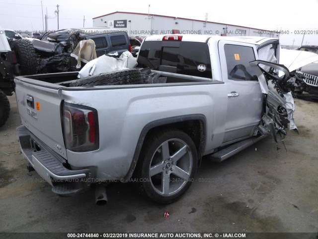 3GTU2PEJ2JG333285 - 2018 GMC SIERRA K1500 DENALI SILVER photo 4