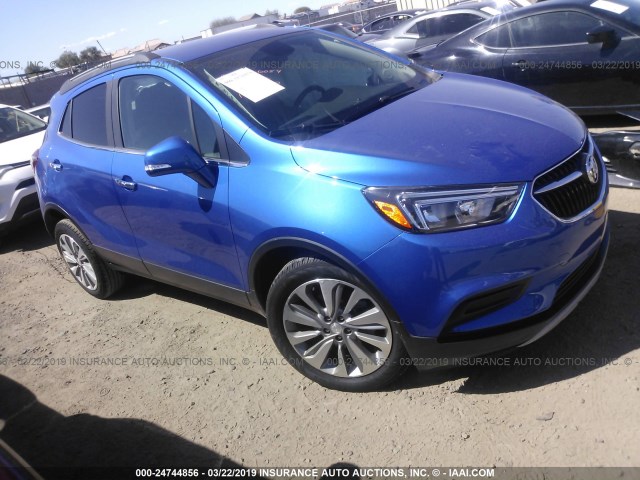 KL4CJASB7JB671468 - 2018 BUICK ENCORE PREFERRED BLUE photo 1