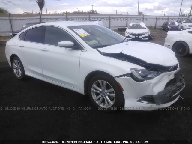 1C3CCCAB2FN624677 - 2015 CHRYSLER 200 LIMITED WHITE photo 1